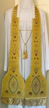 Gold Preaching Stole